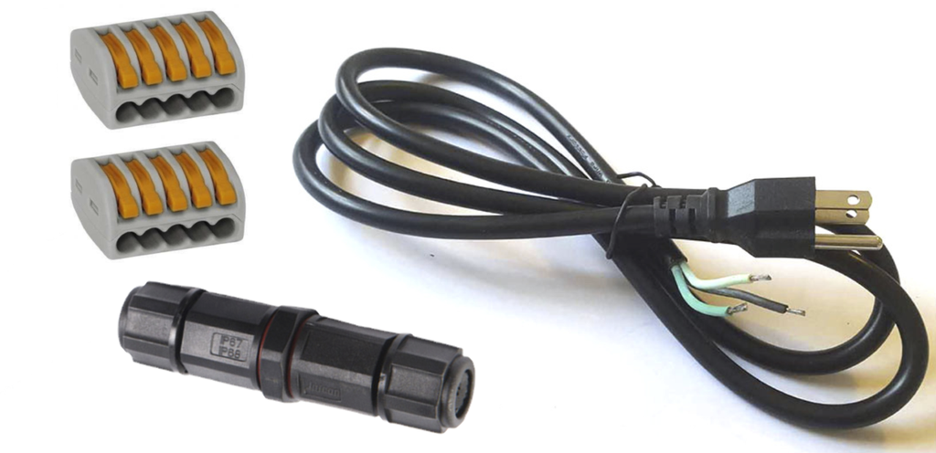 Connector Kit (North America) - Power Cord, Wago Lever Nut, Junction C –  Atreum Lighting